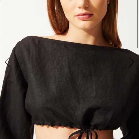 Solid & Striped boatneck crop top - Picture 3 of 3